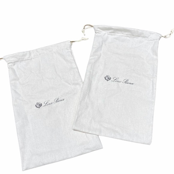 Loro Piana • Set (2) Shoe Dust Bags Cotton Italy - Picture 3 of 10